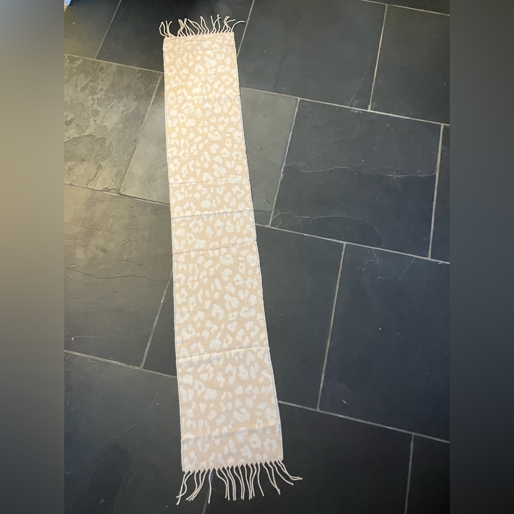Mary Kay Leopard Print Beige Scarf